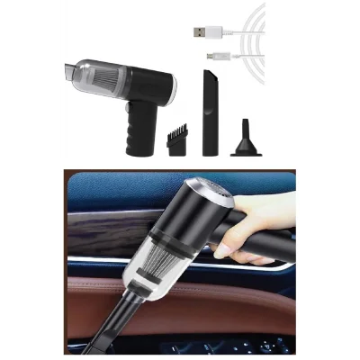 BUĞZ 120 W Şarjlı El Süpürgesi Çekme – Üfleme Özellikli Ev Araba Klavye Süpürgesi