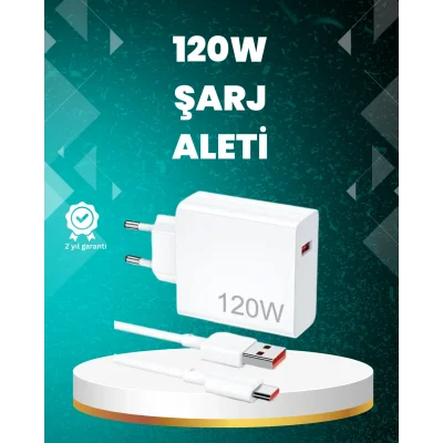 BUĞZ 120 Watt Güçlü Hızlı Şarj Adaptörü Huawei P30 P40 Mate 20 Pro Uyumlu