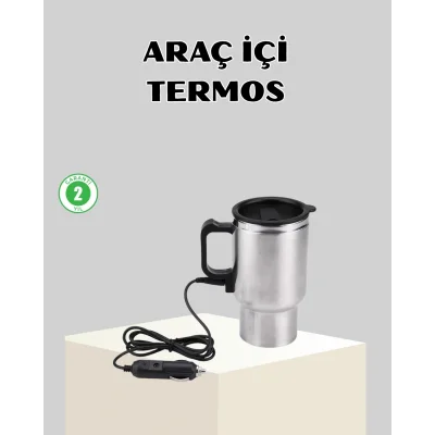 BUĞZ 12W Araç Tipi Su Isıtıcı Kupa Bardak Pratik Isıtmalı