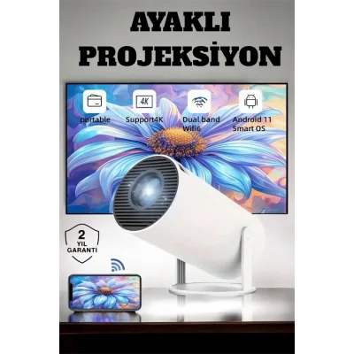 BUĞZ 130 İnç Geniş Ekran ve 4K Destekli Full HD Projeksiyon Cihazı - Lisinya