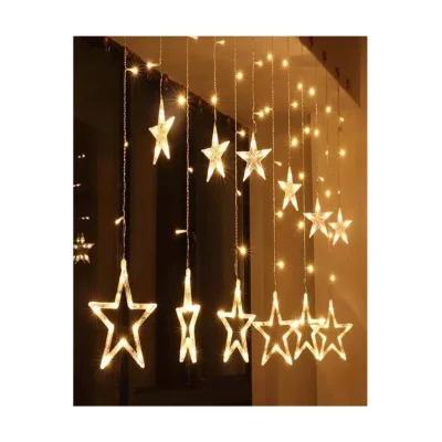 BUĞZ 138 Ledli Yıldız Perde Işık 3 Metre