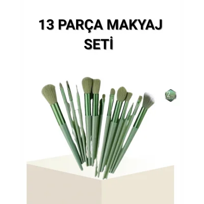 BUĞZ 13’lü Profesyonel Makyaj Fırça Seti – Yumuşak Sentetik Kıllı, Tüm Cilt Tiplerine Uygun