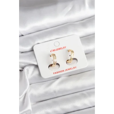 BUĞZ 14K Gold Renk Kaplama CM Kadın Küpe