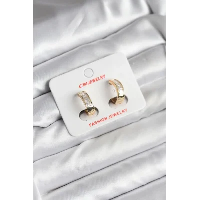 BUĞZ 14K Gold Renk Kaplama CM Kadın Küpe