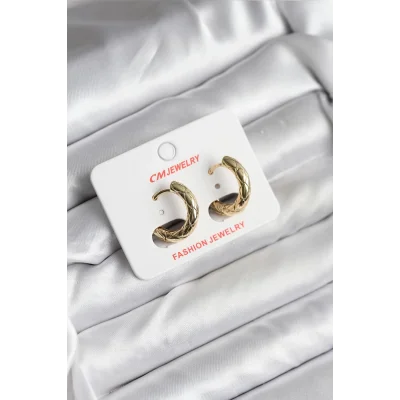 BUĞZ 14K Gold Renk Kaplama CM Kadın Küpe