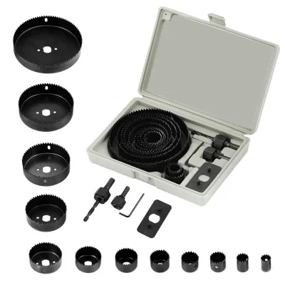 BUĞZ 16 Parça Panç Seti Ağaç Kesme Testere Matkap Ucu Takımı Alçıpan Tavan Kesme