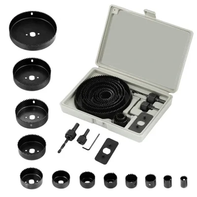 BUĞZ 16 Parça Panç Seti Ağaç Kesme Testere Matkap Ucu Takımı Alçıpan Tavan Kesme