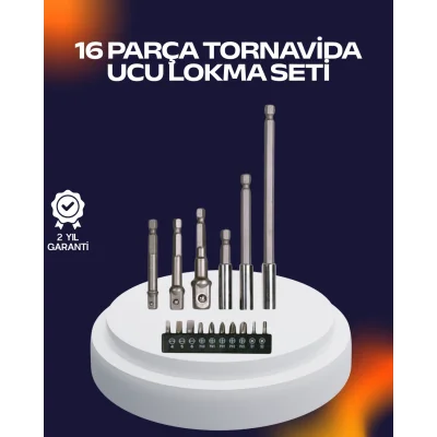 BUĞZ 16 Parça Usta İşçilik Bits Takımı Vida Sökme Takma Set