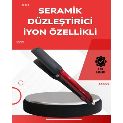 BUĞZ 160°–220° Isı Ayarlı Saç Düzleştirici – Seyahat Tipi Hafif Model