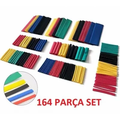 BUĞZ 164 Parça Set Isıyla Daralan Makaron Kablo Koruyucu Kılıf