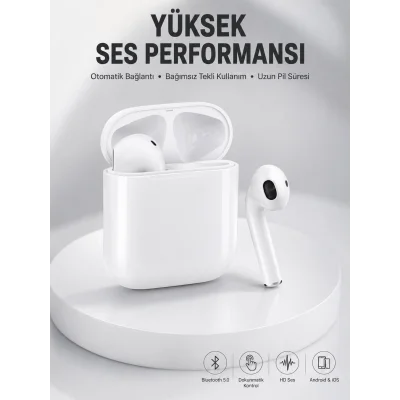 BUĞZ 2. Nesil Bluetooth Android ve İOS Uyumlu Kablosuz Kulaklık Çağrı Cevaplama