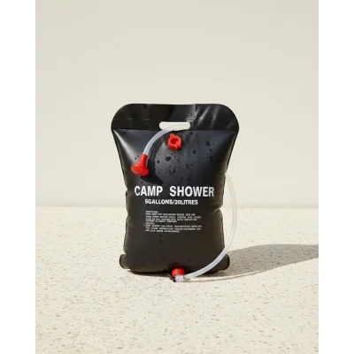 BUĞZ 20 Litre Güneş Enerjili Kamp Duşu PVC Dayanıklı Taşınabilir Duş Torbası