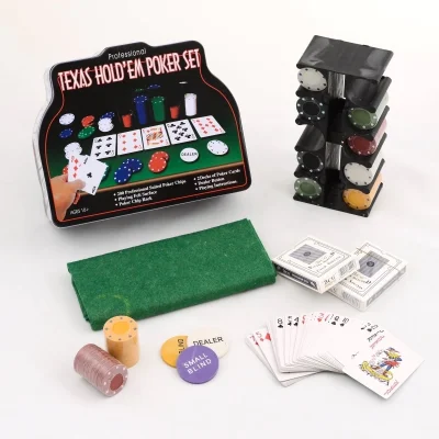 BUĞZ 200 Chip Ve 2 Adet İskambil Kağıt Setine Sahip Poker Oyunu Alk2601