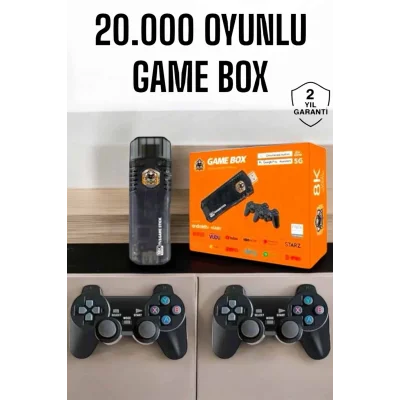 BUĞZ 20.000 Oyunlu Premium Model Oyun Konsolu 8k Android Tv HD Game Stick