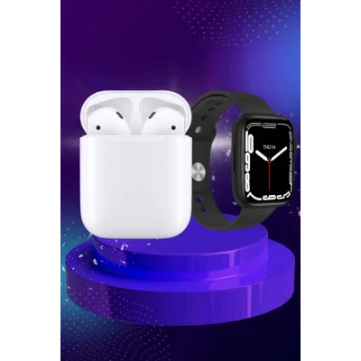 BUĞZ 2025 Model Akıllı Saat ve 2.Nesil TWS Bluetooth Kulaklık ANC Özelliği Amoled Ekran - BUĞZ