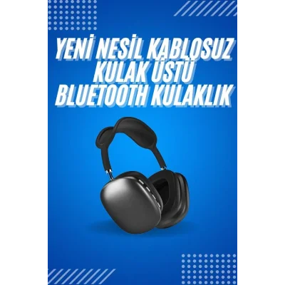 BUĞZ 2025 Model Kulak Üstü Kablosuz Bluetooth Kulaklık Gürültü Azalta Uzun Pil - BUĞZ