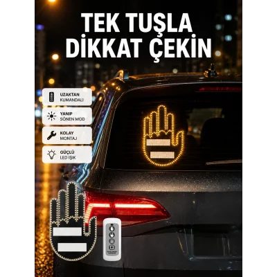 BUĞZ 2025 Orijinal LED El Park Uyarı Sistemi Uzaktan Kumandalı