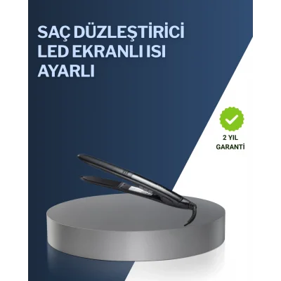 2025 Yeni Seri Dijital Ekranlı Isı Ayarlı Saç Düzleştirici Titanyum Kaplama A Kalite