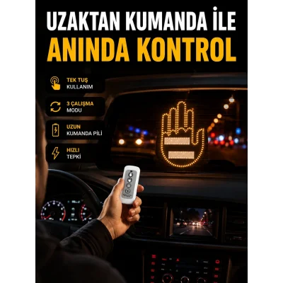 BUĞZ 2025 Yeni Seri LED El Şekilli Park Uyarı ve Güvenlik Cihazı Orijinal