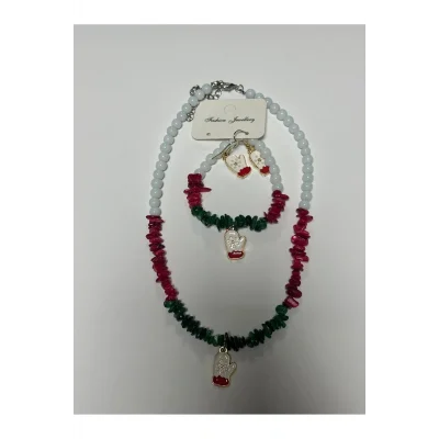 BUĞZ 2026 Yılbaşı Doğaltaş Set Kolye