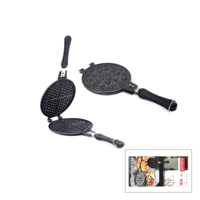 BUĞZ 20cm Granit Döküm Waffle Tava Bakalit Sap Bx40