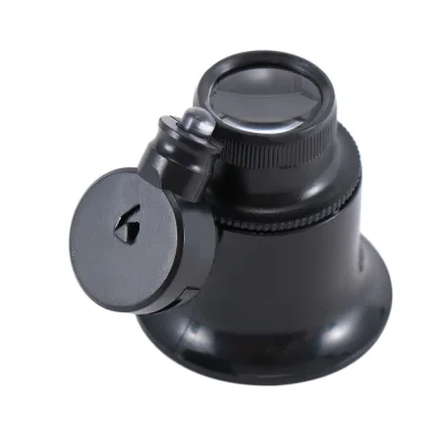 BUĞZ 20x Büyütmeli,saat,takı Onarım Için Cam Lensli Optik Işıklı Göz Büyüteçmg13b9a - BUĞZ