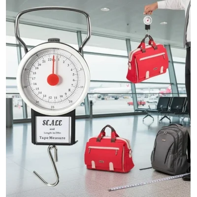 BUĞZ 22 Kg/50lb Kancalı Tartı Aleti 1 Metre Mezuralı Askılı Balıkçı Terazisi