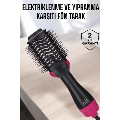  220°C’ye Kadar Isınan, Hacim ve Yıpranma Karşıtı Profesyonel Fön Tarağı