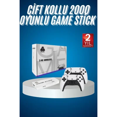  2.4 GHZ Oyun Konsolu Çift Konsol 4K Ultra Hd Game Stick