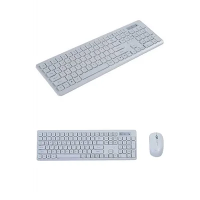  2.4 Ghz Wireless Kablosuz Klavye Mouse Seti Tv Pc Uyumlu