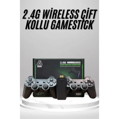  2.4g Uyumlu Kablosuz Çift Kol Atari Retro 20000 Oyun Game Stick