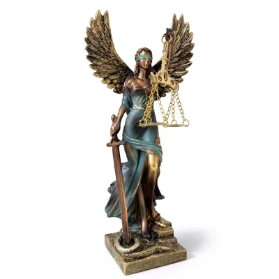 BUĞZ 24x7 cm Polyester Kanatlı Adalet Biblosu