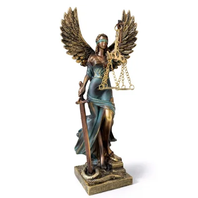 BUĞZ 24x7 cm Polyester Kanatlı Adalet Biblosu