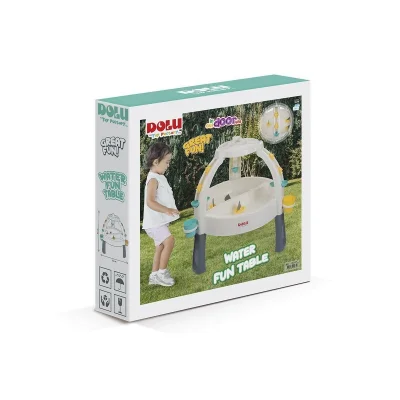 BUĞZ Ayarlanabilir Bacaklı 82 cm Kum Ve Su Oyun Masası - 24 Ay+ Çocuklar İçin Çift Bölmeli BX-313553