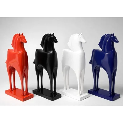 BUĞZ 27x15 cm Özel Tasarım Polyester At Figürü