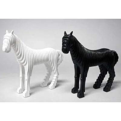 BUĞZ 28x27 cm Özel Tasarım Polyester At Figürü