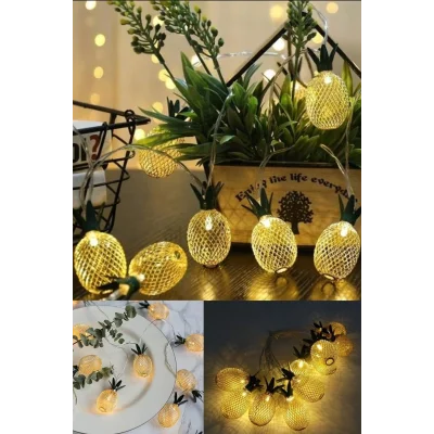 BUĞZ 2m 10 Led Pilli 2 Kademeli Ananas Led Işık Mz6200-251