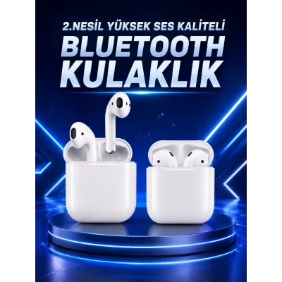 BUĞZ 2.Nesil Yeni Model TWS Bluetooth Kulaklık Dokunmatik Kontrol Yüksek Ses Kaliteli
