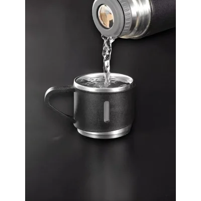 BUĞZ 3 BARDAKLI TERMOS SETİ - BUĞZ