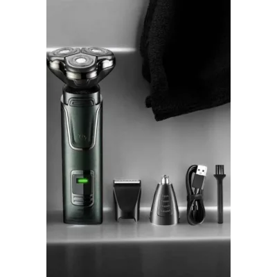  3 Başlıklı Profesyonel Saç ve Sakal Bakım Seti Vücut, Burun ve Kulak Tüy Alma