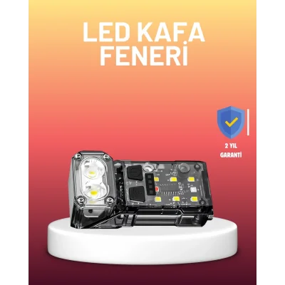 BUĞZ 3 Fonksiyonlu LED Far El Feneri Çalışma Lambası Uzun Pil Ömürlü