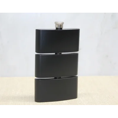 BUĞZ 3 Katlı Paslanmaz Çelik Matara Siyah Renk