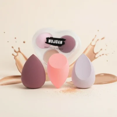 BUĞZ 3lü Makyaj Süngeri Seti Kalpli Kutu