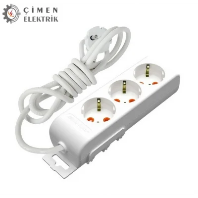  3 Metre 3 Lü Çocuk Korumalı Grup Priz