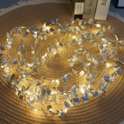 BUĞZ 3 Metre Yaldızlı Gümüş LED Işık – Dekoratif Ortam ve Aydınlatması
