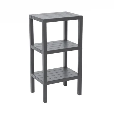 BUĞZ 3 Raflı Gri Modüler Ünite Plastik 38x29x74 Cm Bx40