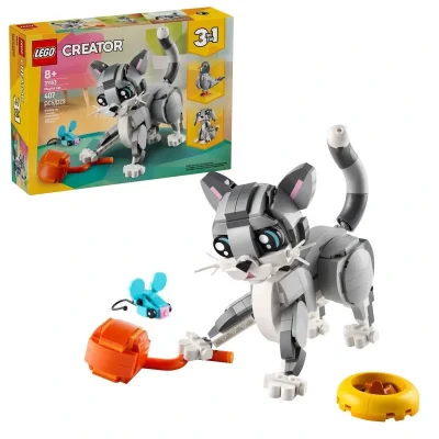 BUĞZ 31163 Lego Creator 3in1 - Oyunbaz Kedi 407 parça +8 yaş