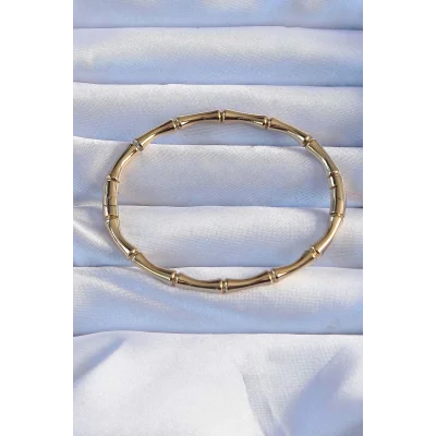 BUĞZ 316L Çelik Altın Renk Kemik Model Bileklik