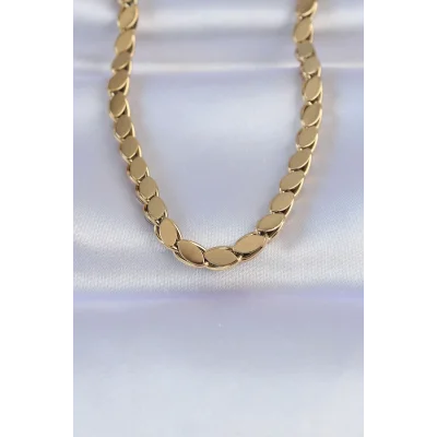 BUĞZ 316L Çelik Gold Renk Arpa Model Kolye