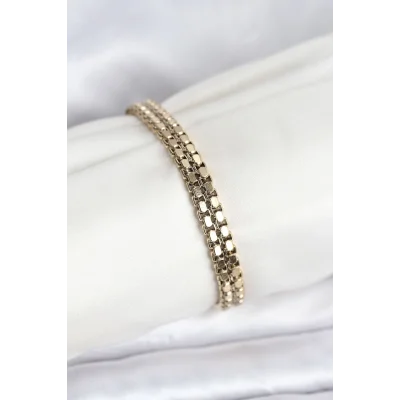 BUĞZ 316L Çelik Gold Renk Kadın Bileklik